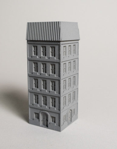 6mm European City Corner Building - 285MEV0144
