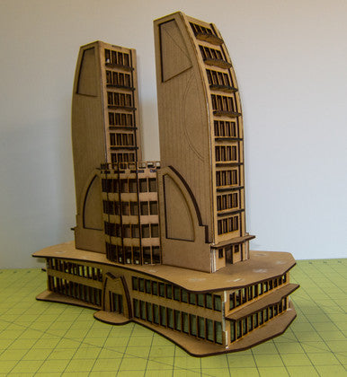 Ultra Modern / Future City Building, Double Tower - 15MTW501