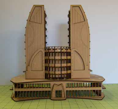 10mm Ultra Modern / Future City Building, Double Tower - 10MMDF501