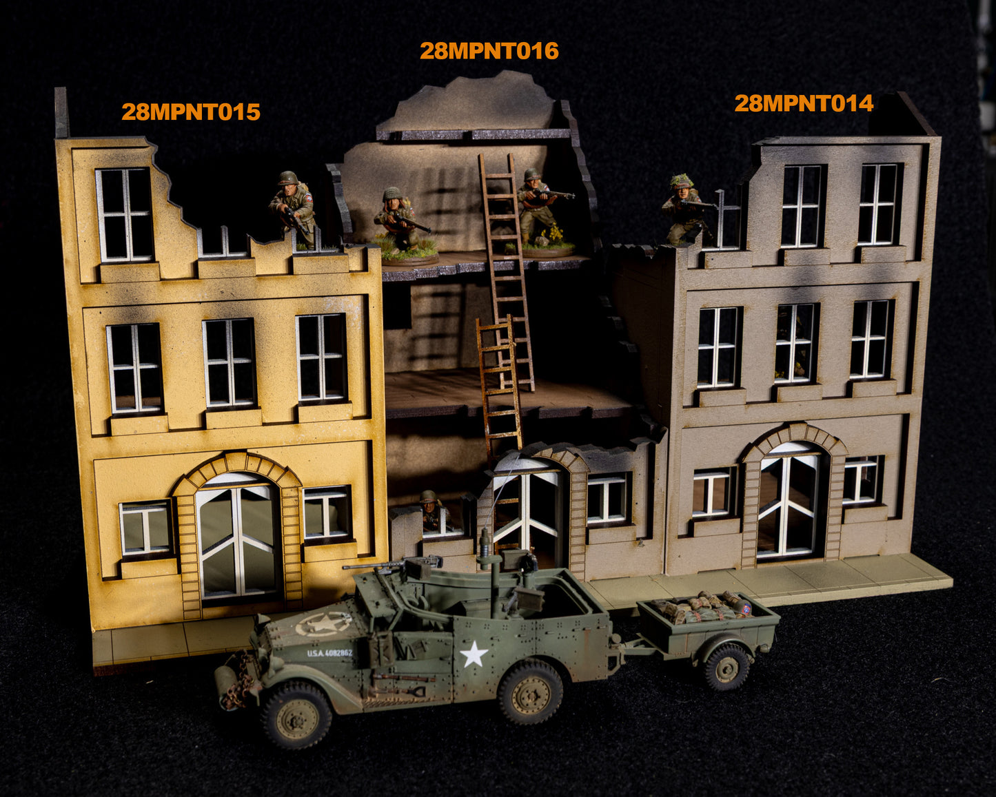 28mm European Building - 28MPNT514 (Painted and Assembled)