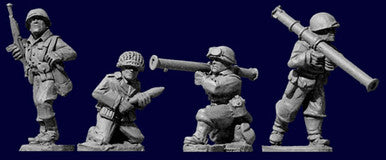 Artizan WWII 28mm: US Infantry Bazooka Team (4)