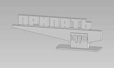 Pripryt Sign 28mm - Digital Asset - STL FIle for 3D Printing