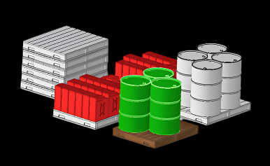 Pallets 28mm - Digital Asset - STL FIle for 3D Printing