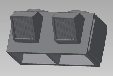 Rooftop AC Unit - Digital Asset - STL FIle for 3D Printing