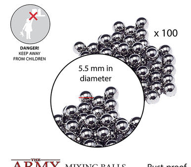 Paint Mixing Balls - Stainless Steel