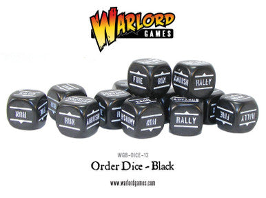 Bolt Action: Orders Dice Packs - Black