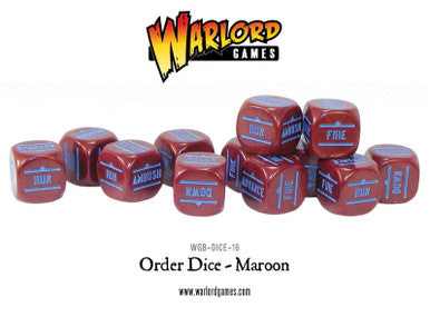 Bolt Action: Orders Dice Packs - Maroon