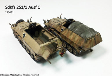 SdKfz 251/1 Ausf C (aka 251C) (1:56th scale / 28mm)