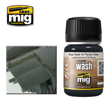 AMMO: Enamel Washes - Blue Wash for Panzer Grey (35ml)