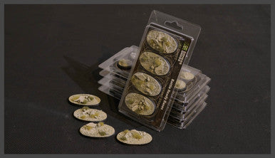 Battle Ready Bases: Arid Steppe Oval 60mm (x4)