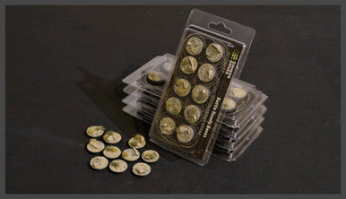 Battle Ready Bases: Arid Steppe Round 25mm (x10)