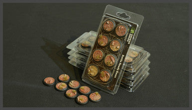 Battle Ready Bases: Badlands Round Lip 30mm (x8)