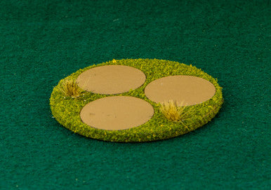 60mm (2.35") Large Base with 3 25mm inserts - 1/16" Clear Acrylic