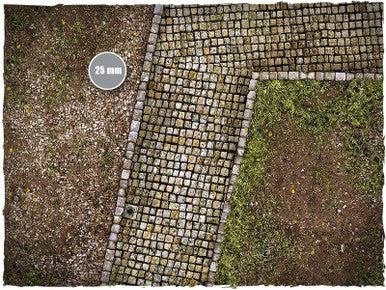 Game mat - Cobblestone Streets - Cloth, 4x6