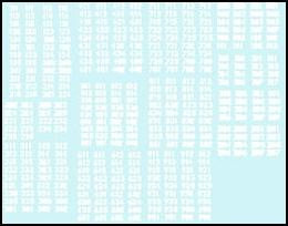 WWII German White Tactical Numerals - D5