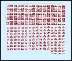 WWII Russian Red Tactical Numerals D-9