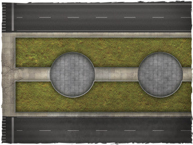 Game mat - Cityscape #2 - Cloth, 4x6