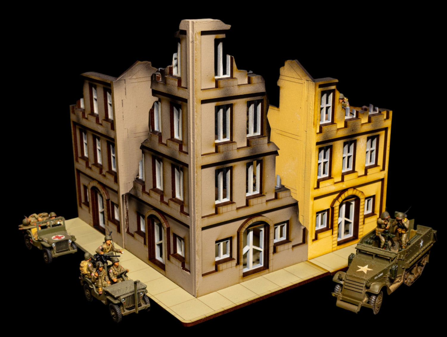 28mm Painted and Assembled Buildings