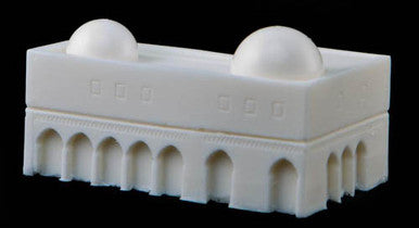 Corner Building with Domes (Resin) - 285MEV023