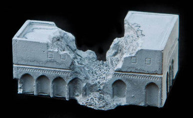 Corner Building, Bombed (Resin) - 285MEV025