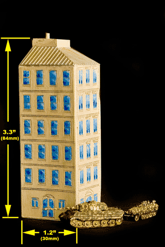 6 Story Corner Building (Resin) - 2854X6003
