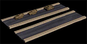 6" Straight Section, 2 Lane Road - 285ROAD001