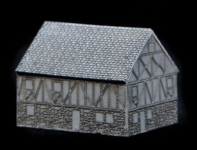 Large two story split timber and stone house (Resin) - 285MEV146