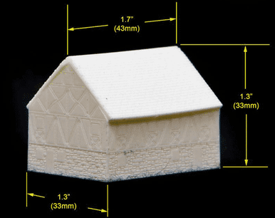 Large two story split timber and stone house (Resin) - 285MEV146