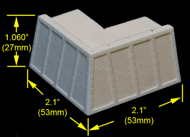Fortress Wall, 90 Degree Corner - EPICFORT003