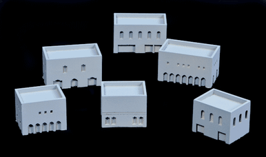 Two Story Buildings With Walled Roof Area  (Resin) - 285MEV030
