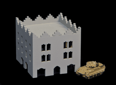 Middle Eastern / African Style Building (Acrylic) - 285ACR019