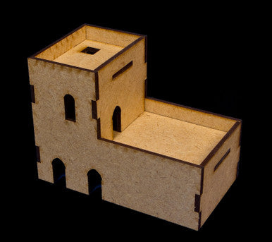 Middle East Two Story Building  (MDF) - 15MMDF026