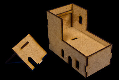 Middle East Two Story Building With Removable Roof  (MDF) - 15MMDF026-R