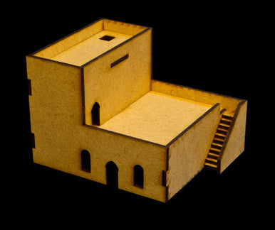 Middle East Two Story Building with Removable Roof - 20MMDF049-R