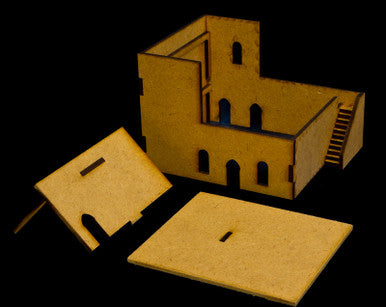 Middle East Two Story Building with Removable Roof - 20MMDF049-R