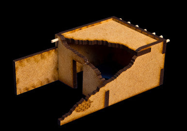 15mm Ruined Afghan Style Hovel (MDF) - 15MMDF072