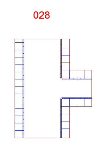 3 Way Intersection, 2 Lane Road to Single Lane - 285ROAD028