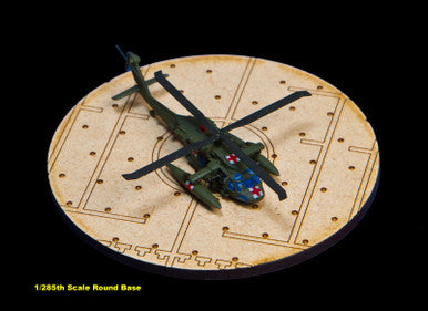 Aircraft / Helicopter Display Bases, 1/285th Scale Round Base