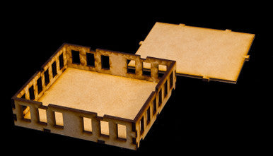 15mm "Stackable" Building, , Top Floor (MDF) - 15MMDF104-3