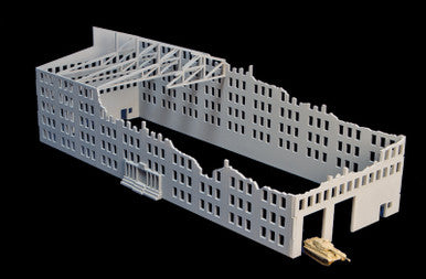 15mm Stalingrad Factory, Ruined (MDF) - 15MMDF081