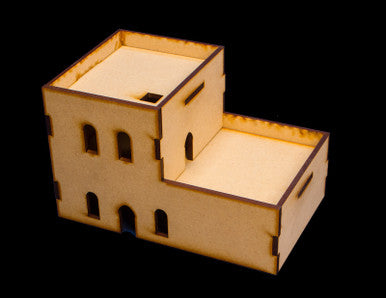 Middle East Two Story Building (MDF) - 15MMDF121