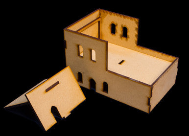 Middle East Two Story Building With Removable Roof (MDF) - 15MMDF121-R