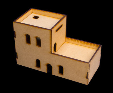 Middle East Two Story Building (MDF) - 15MMDF120