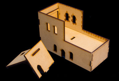 Middle East Two Story Building With Removable Roof (MDF) - 15MMDF120-R