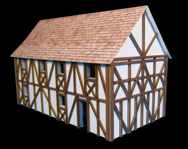 Two Story Large Half Timber House (MDF) - 15MMDF303