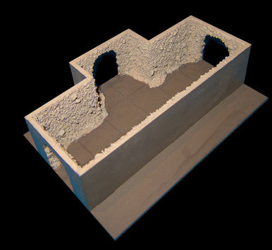 6" Straight Hallway, One Room Entrance - DUNGEON003