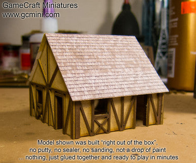 One Story Small Half Timber House  - 10MMDF301