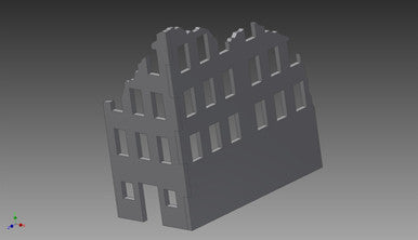 Ruined City Building (MDF) - 15MMDF251