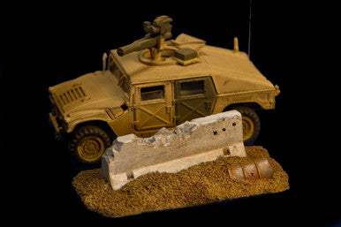 Broken K Rail and Barrel - 20MSHA012