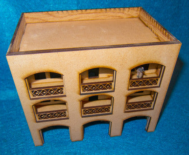 15mm Middle East Three Story Building (MDF) - 15MMDF151
